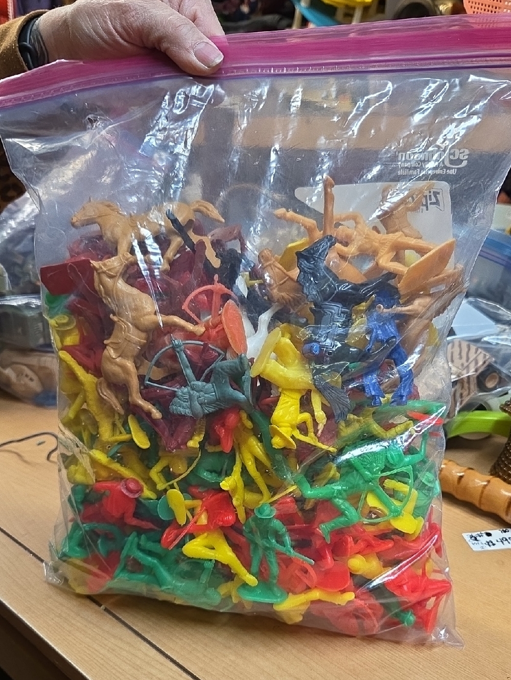 Vintage 1960's 1970's Tim Mee Cowboys & Indians 3" Figures ‎ 3 Lb Bag
